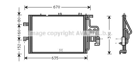 AVA QUALITY COOLING kondensatorius, oro kondicionierius OL5309